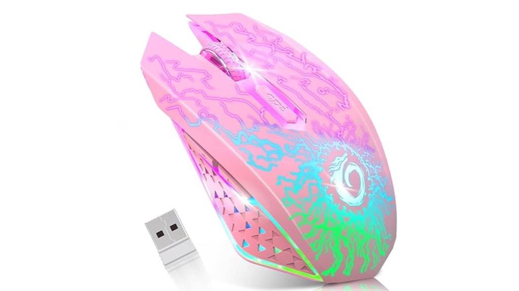 colorful led wireless mouse