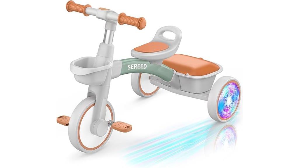 colorful lighting toddler tricycle