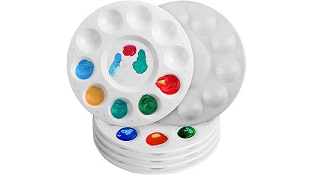 colorful painting tools set