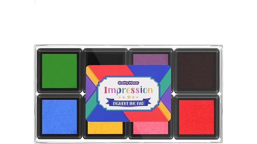 colorful pigment ink pads