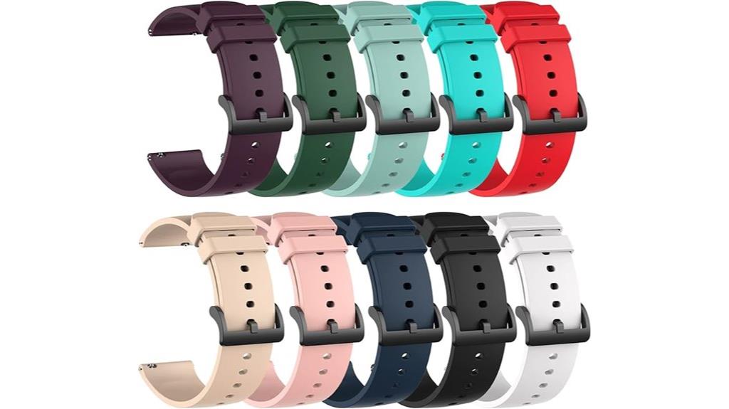 colorful silicone watch bands