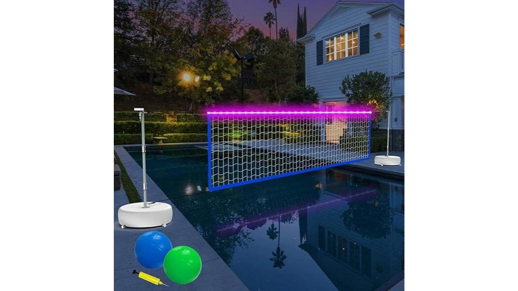 colorful solar volleyball net