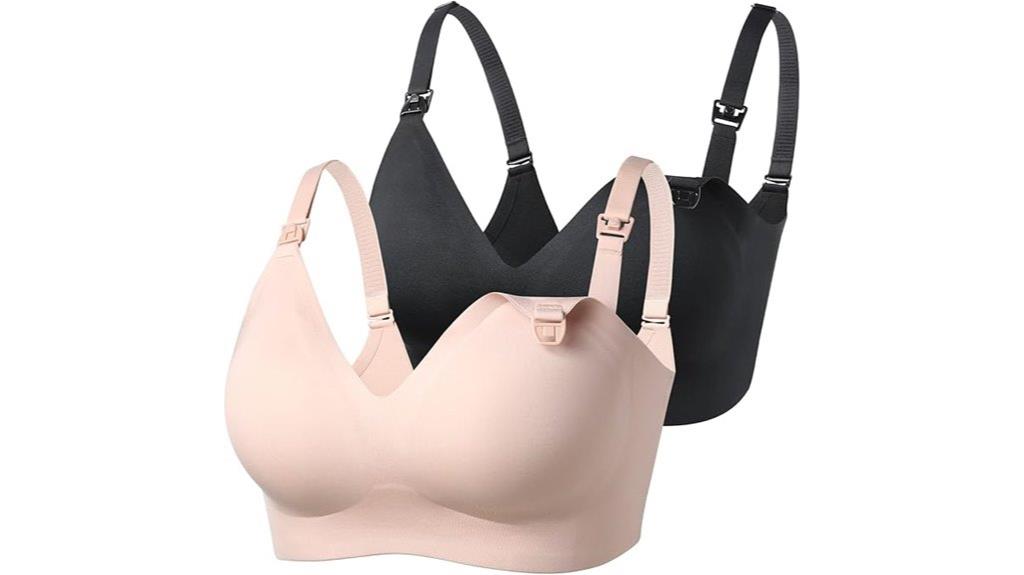 comfortable breastfeeding support bras