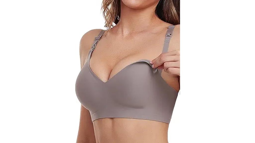 comfortable breastfeeding support bras