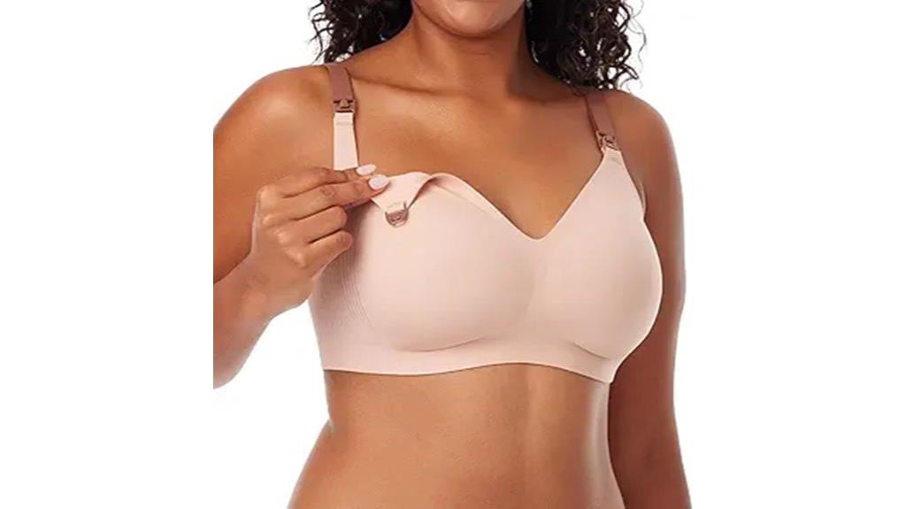 comfortable breastfeeding support bras