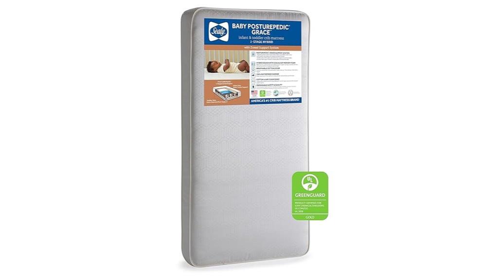 comfortable hybrid crib mattress