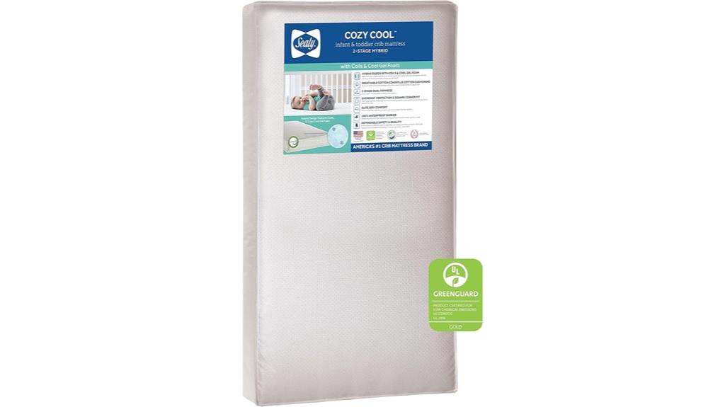 comfortable hybrid crib mattress