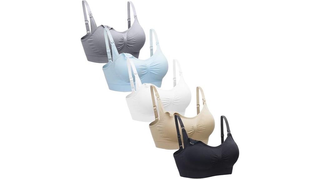 comfortable nursing bra set