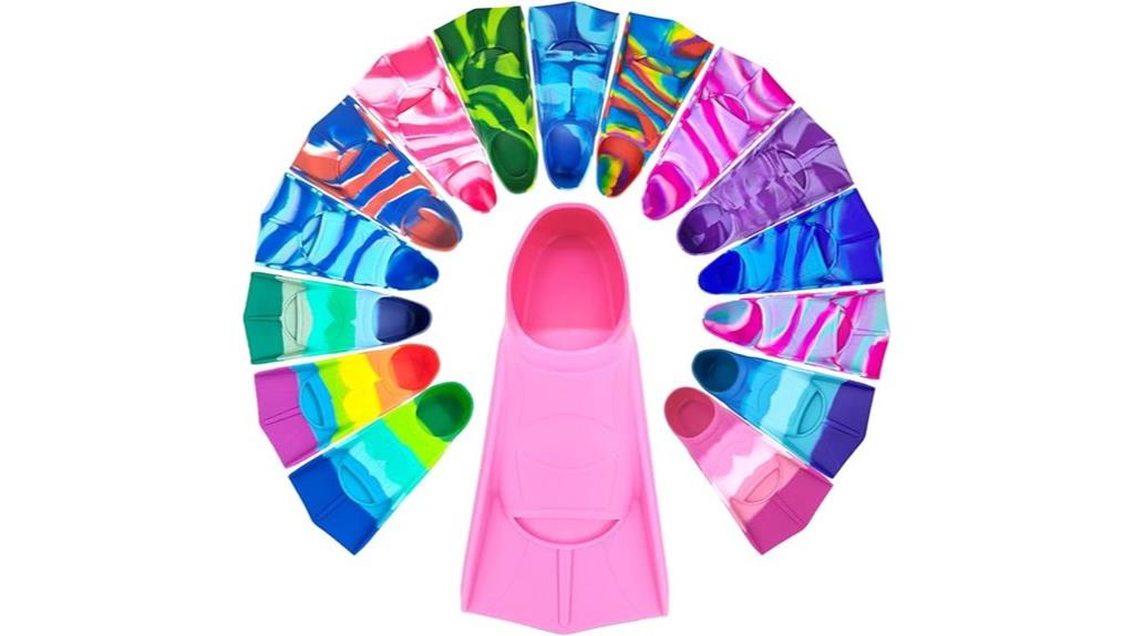 comfortable silicone swim fins