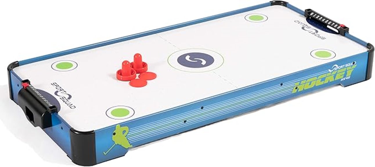 compact air hockey table