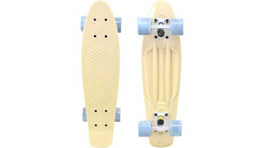 compact colorful plastic skateboard