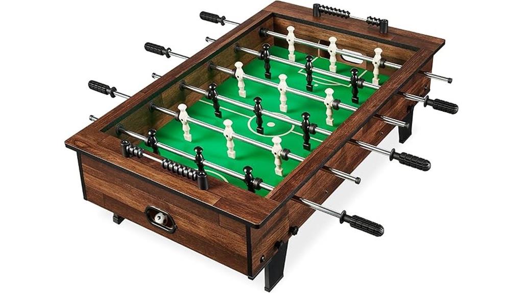 compact tabletop foosball game