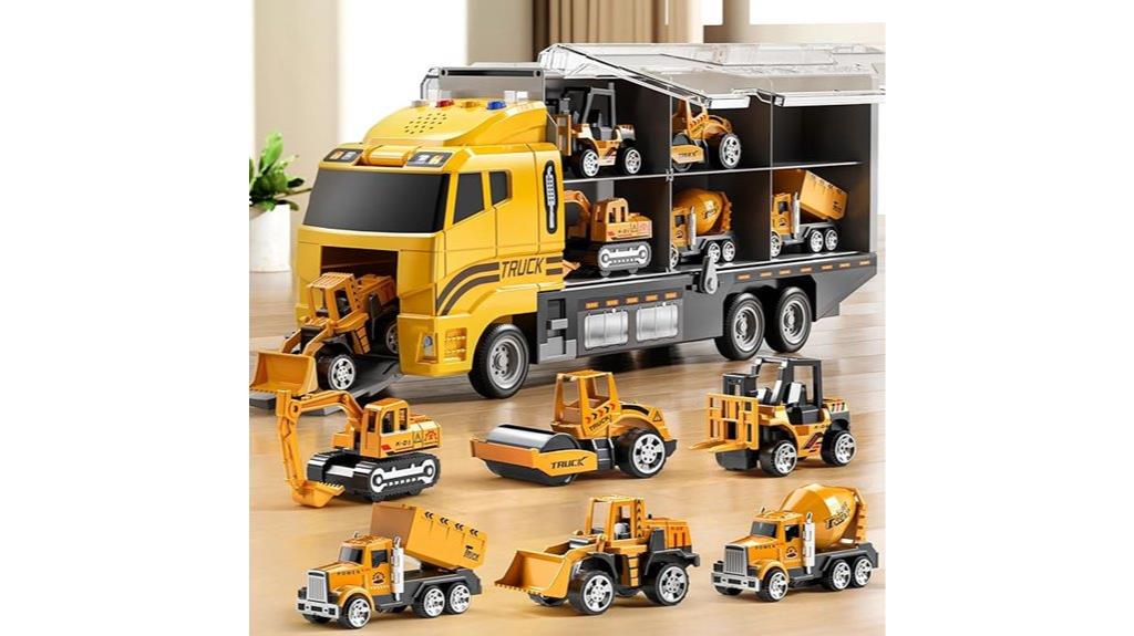 construction truck toy set