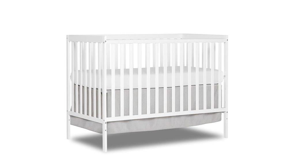 convertible crib in white