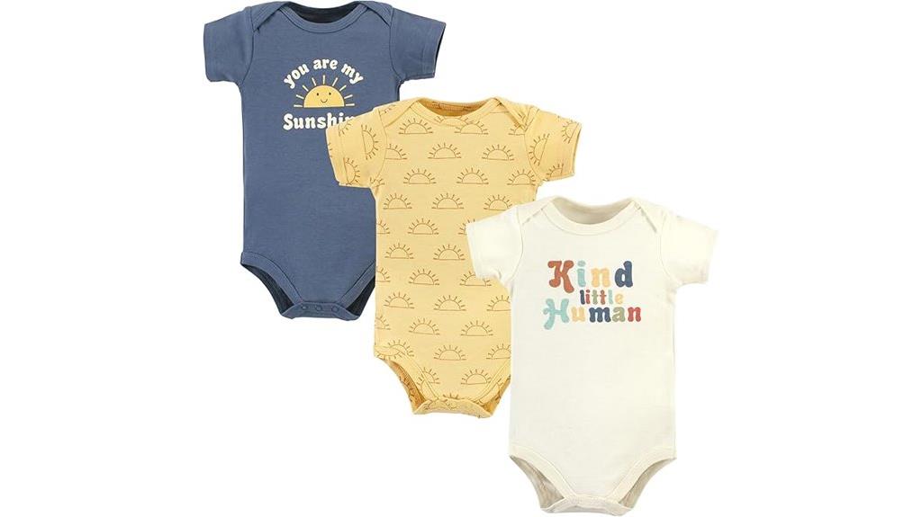 cotton baby bodysuits available