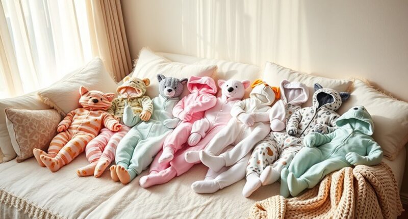 cozy footed onesies collection