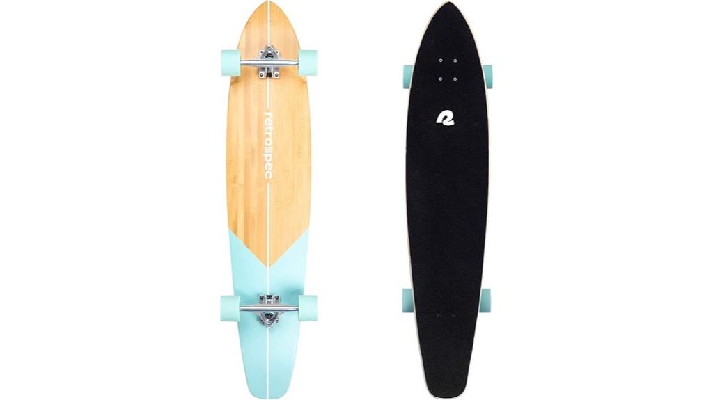 cruiser and pintail longboard