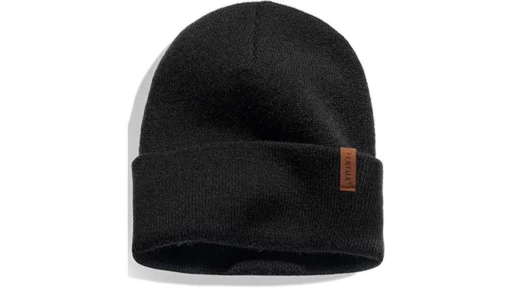 cuffed thick knitted beanie