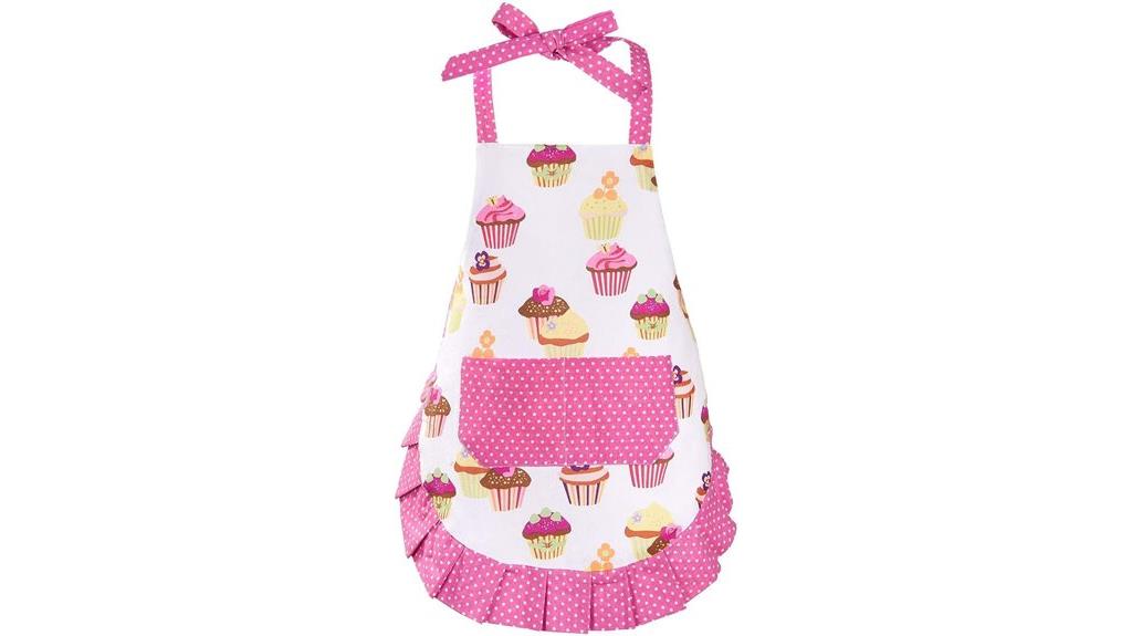 cupcake themed kids apron