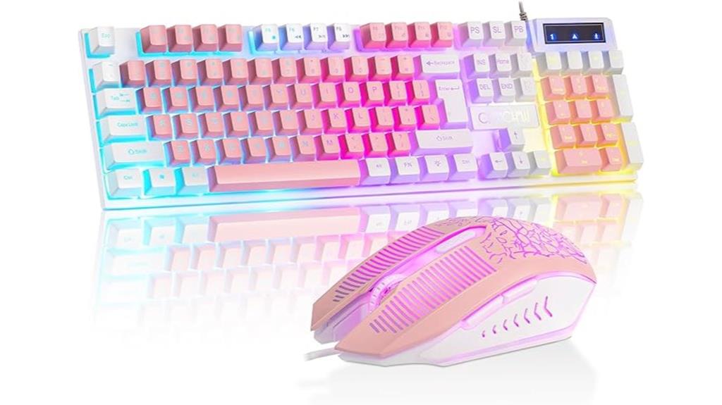 cute pink gaming combo