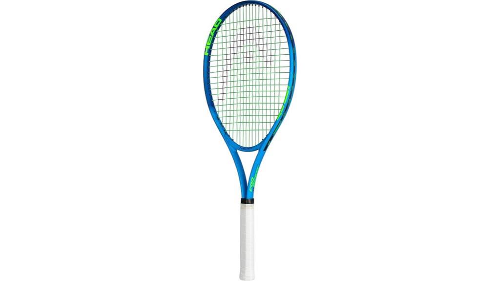 dark blue tennis racquet
