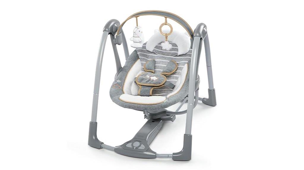 deluxe baby swing features