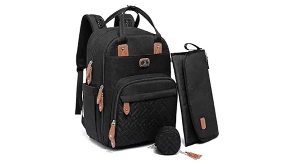 diaper backpack with changing pad