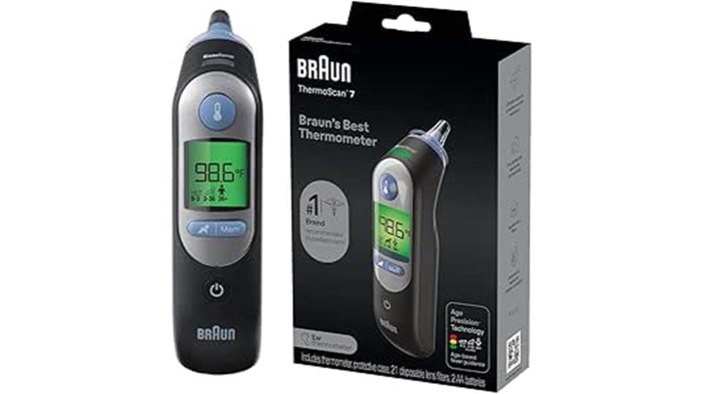 digital ear thermometer device