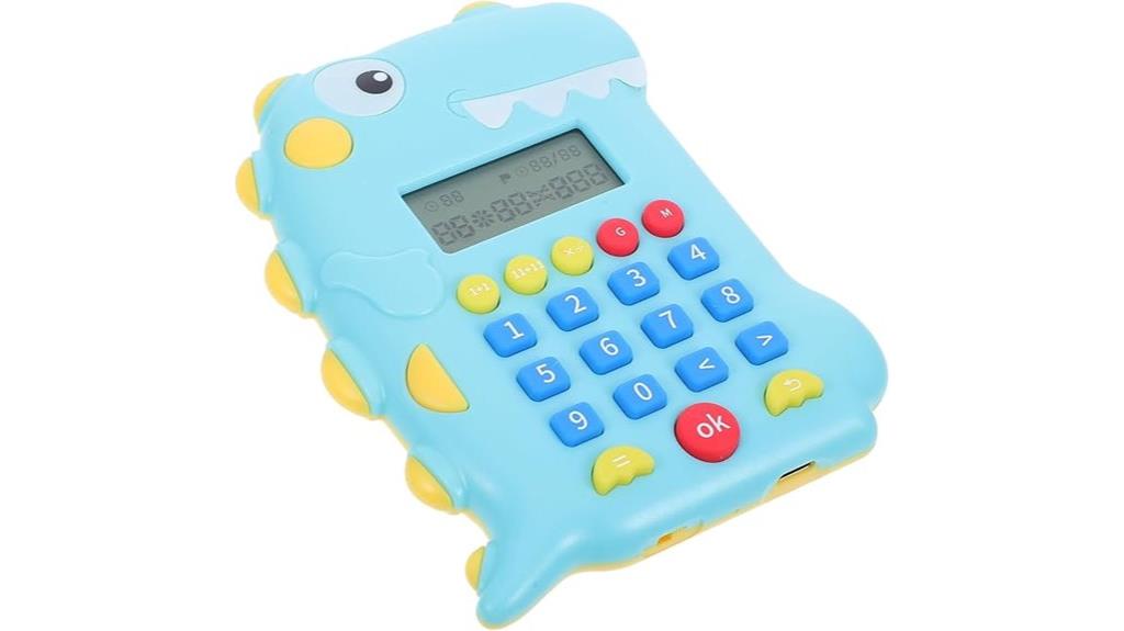 dinosaur themed kids calculator