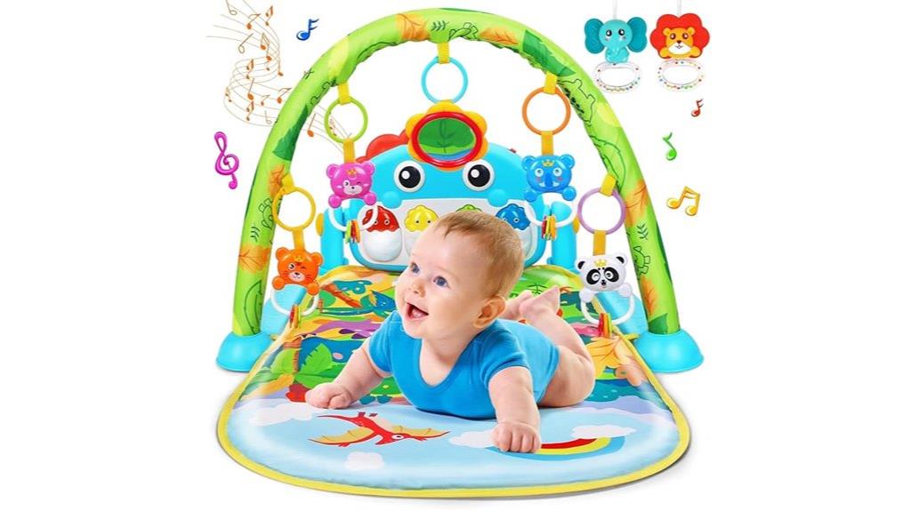 dinosaur themed newborn play mat