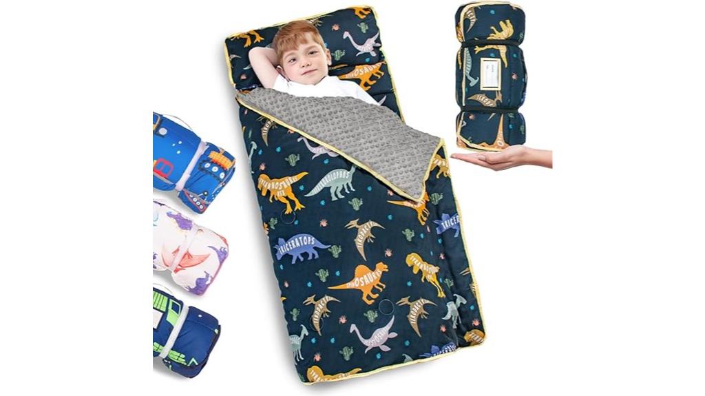 dinosaur themed toddler nap mat