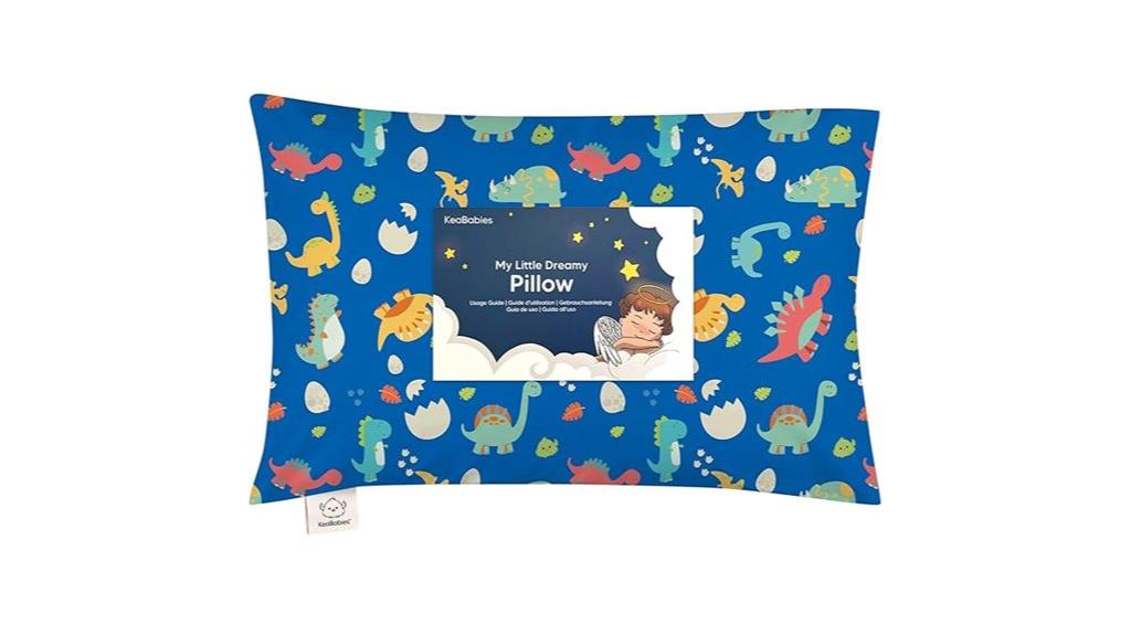 dinosaur themed toddler pillowcase