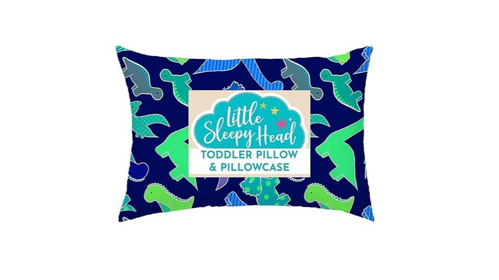dinosaur toddler pillow set