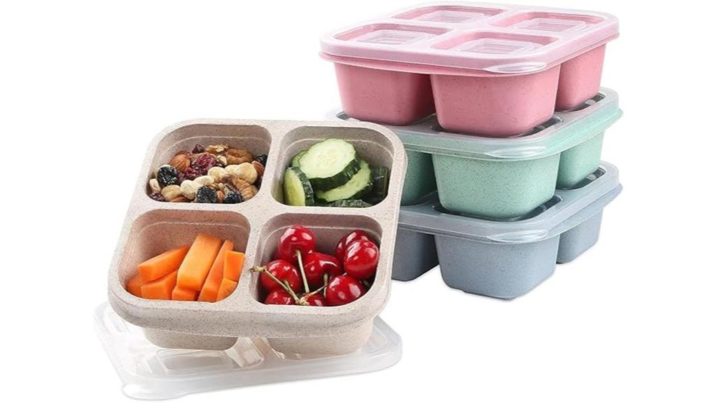 divided snack container set