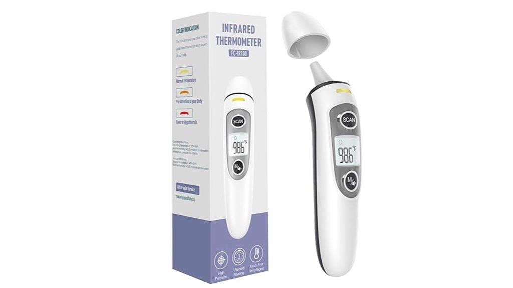 dual mode ear thermometer