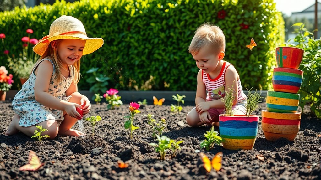 engaging children in gardening