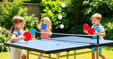 engaging kids table tennis sets