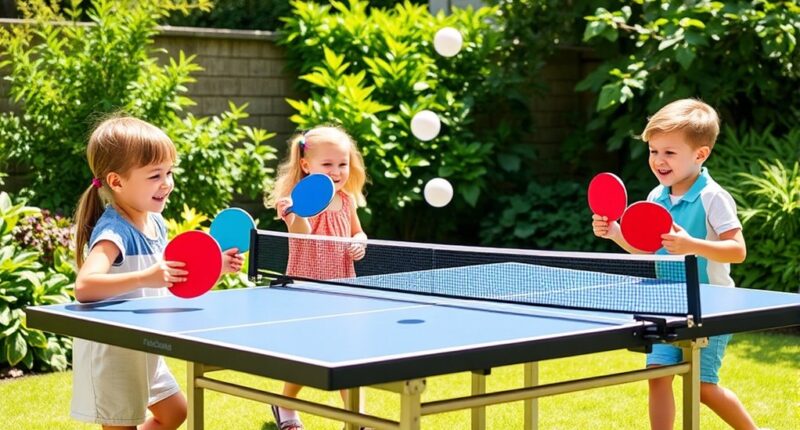 engaging kids table tennis sets