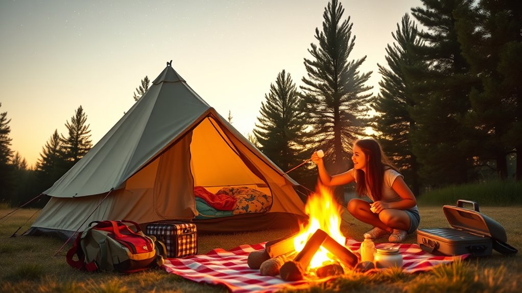 family camping essential equipment