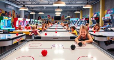 family friendly air hockey tables