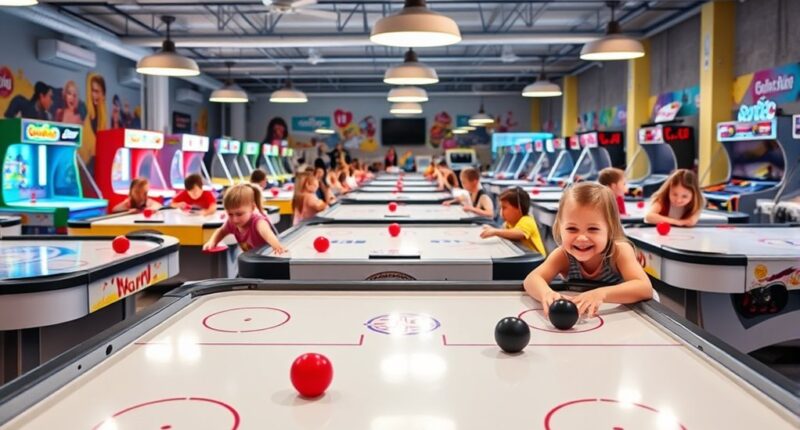 family friendly air hockey tables