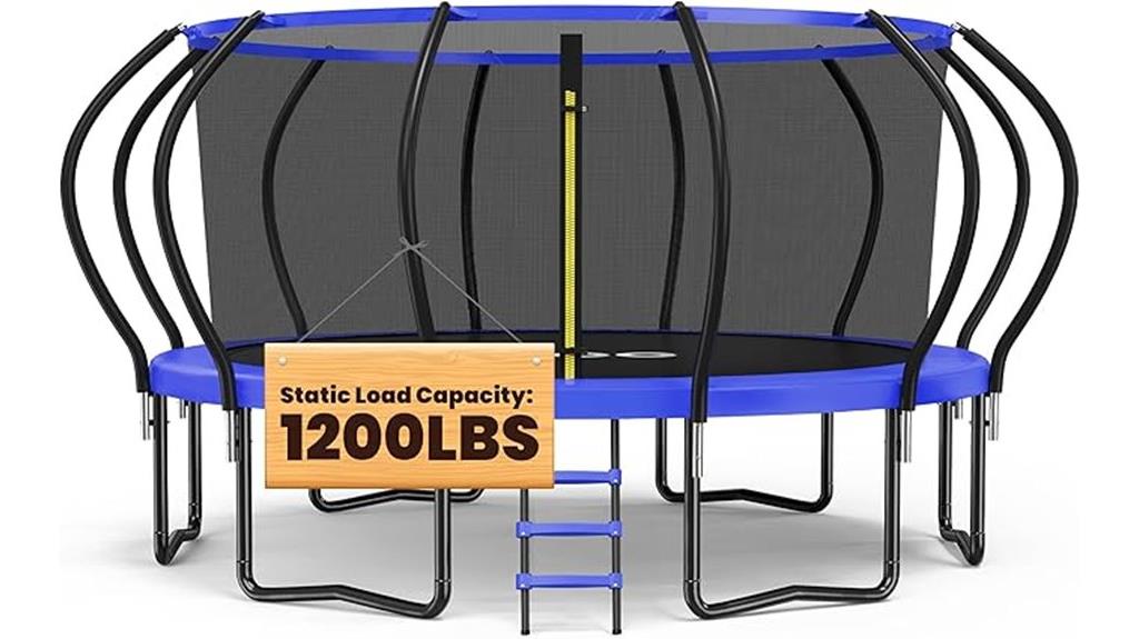 family friendly outdoor trampoline