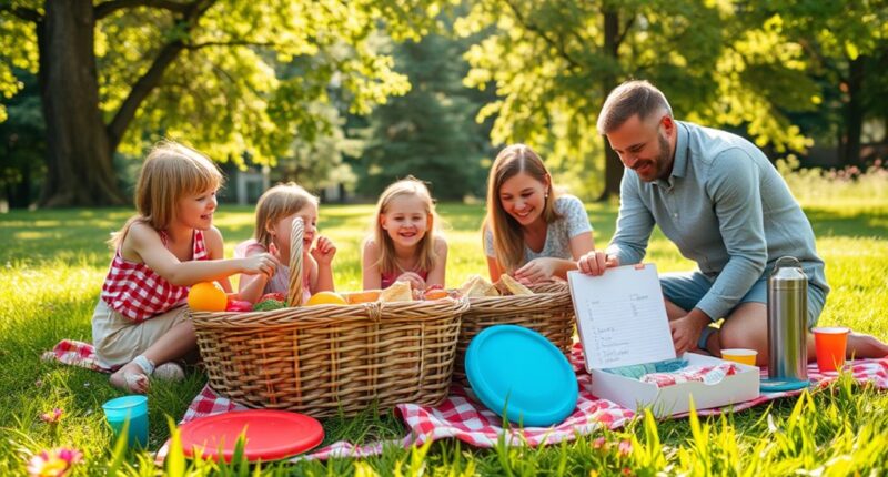 family picnic planning fun