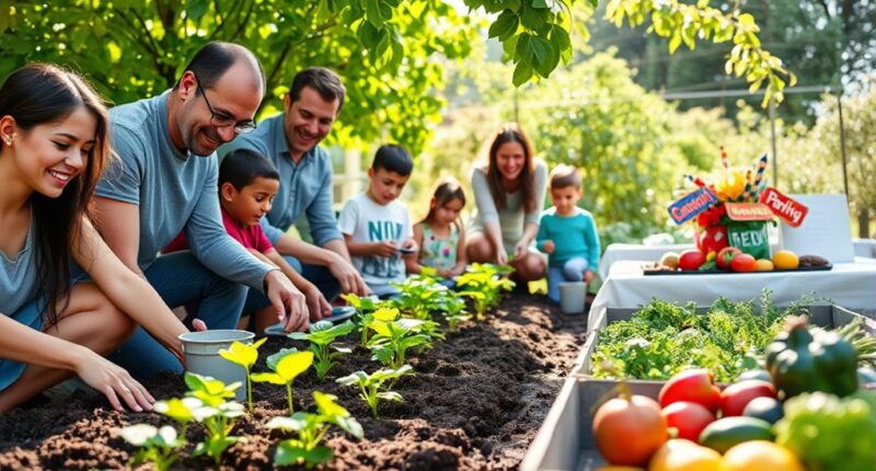 family volunteer activities together