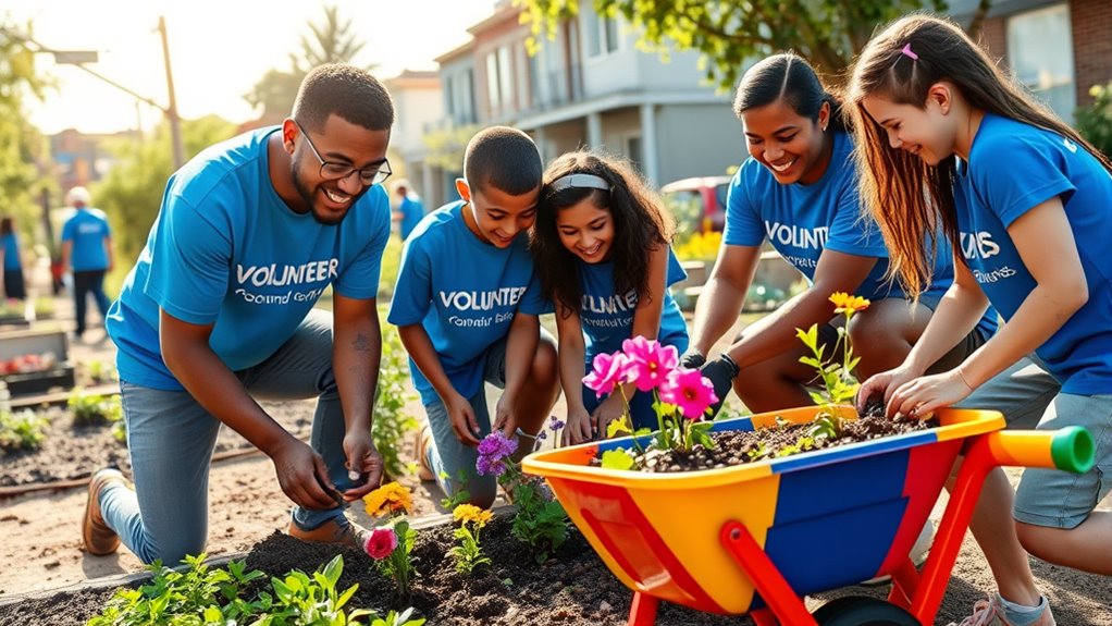 family volunteering boosts economy