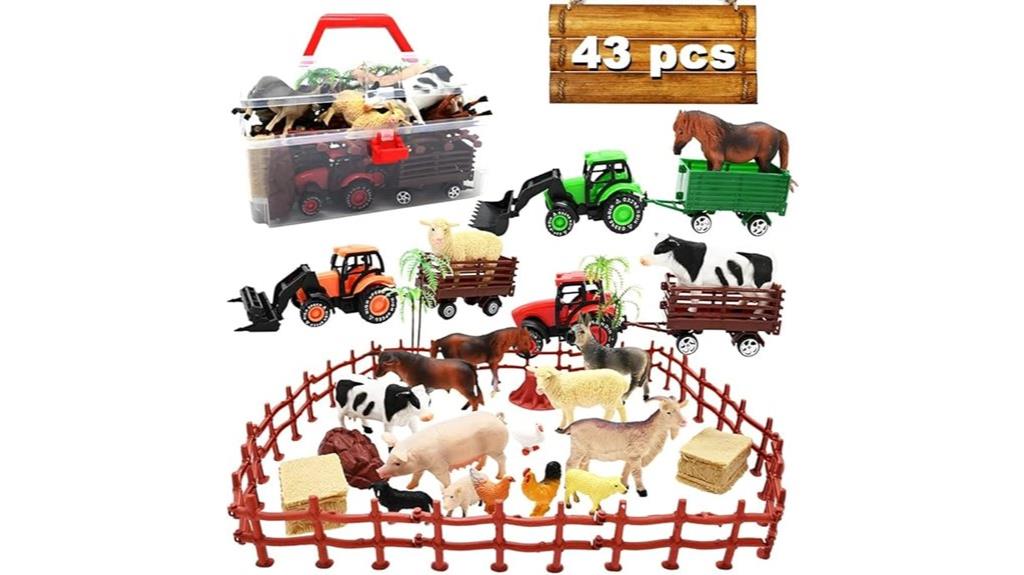 farm toy tractor playset
