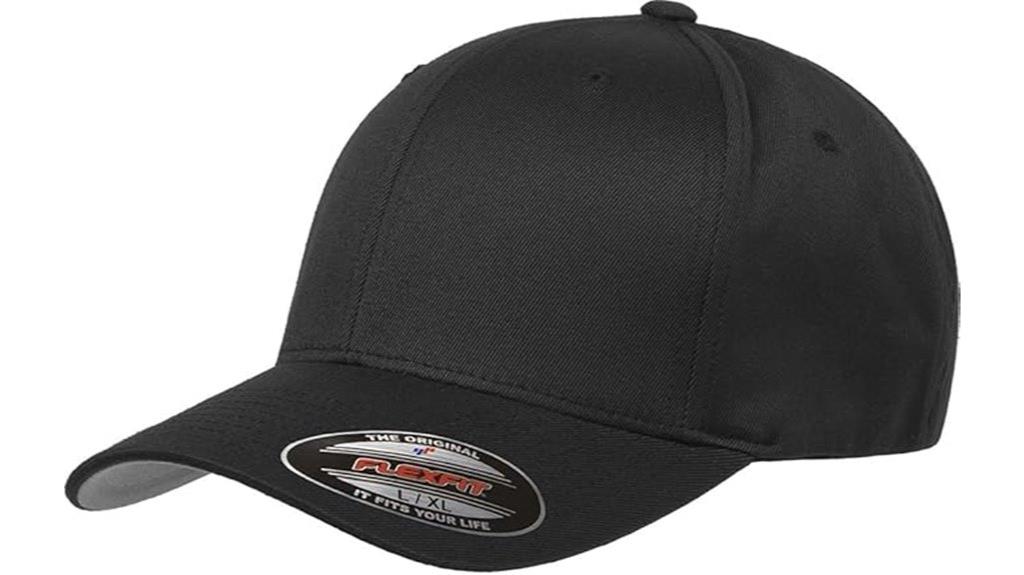 fitted athletic baseball cap