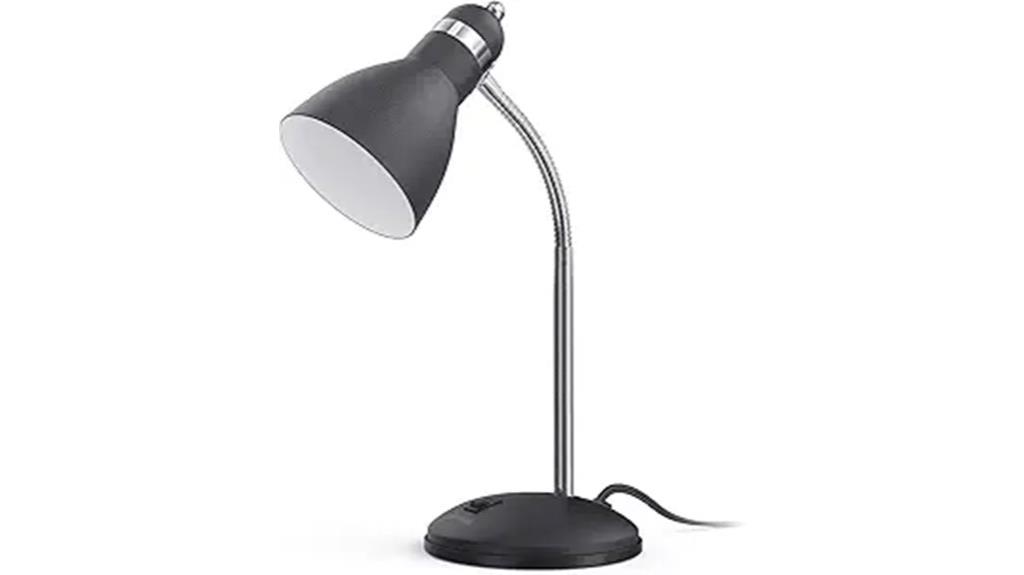 flexible metal desk lamp
