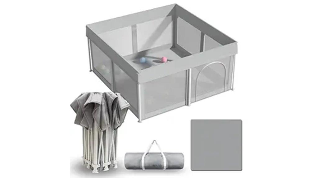 foldable baby playpen size
