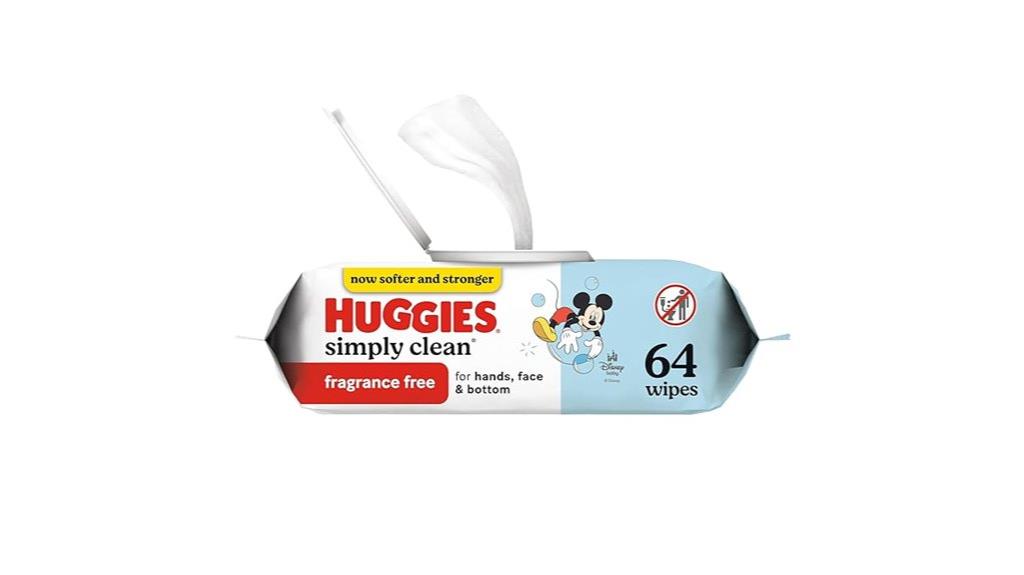 fragrance free baby wipes pack